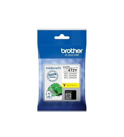 Brother LC472Y Sarı Orijinal Kartuş - 1