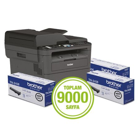 Brother MFC-L2716dw Multifunctional Mono Laser Printer 3 Full Toner Gift - 1