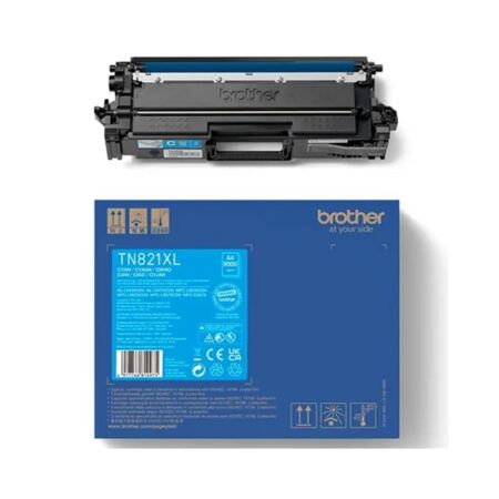 Brother TN-821XLC Mavi Orijinal Toner - 1