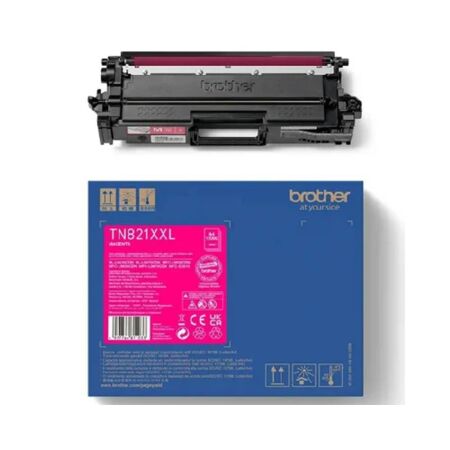 Brother TN-821XXLM Kırmızı Orijinal Toner Yüksek Kapasiteli - 1