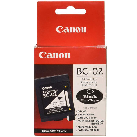 Canon BC-02 Siyah Orijinal Kartuş - 1