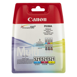 Canon CLI-521/2934B010 Color Original Cartridge Advantage Package - 1