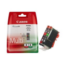 Canon CLI-8 R/G Red / Green MultiPack Original Ink Cartridge - 2