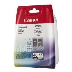 Canon PG-40 / CL-41 (0615B043) Siyah+Renkli İkili Paket Orijinal Kartuş - Canon