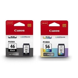 Canon Pıxma E484 PG-46 Black CL-56 Color Printer Ink Cartridge Set - 1