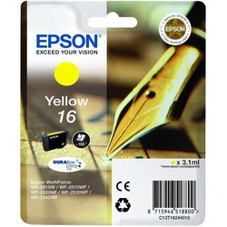 Epson 16-T1624-C13T16244020 Yellow Original Cartridge - Epson