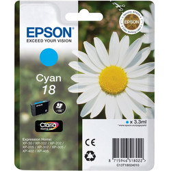 Epson 18-T1802-C13T18024020 Blue Original Cartridge - Epson