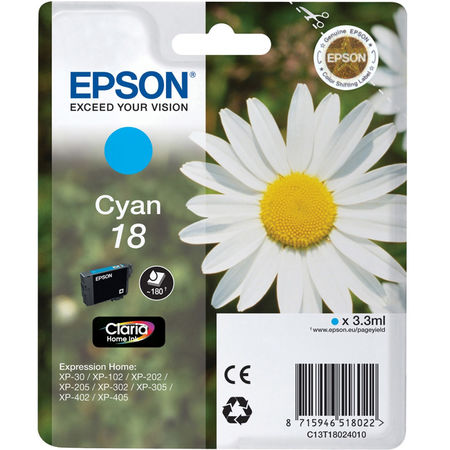 Epson 18-T1802-C13T18024020 Blue Original Cartridge - 1