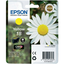 Epson 18-T1804-C13T18044020 Yellow Original Cartridge - Epson