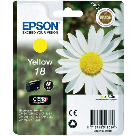 Epson 18-T1804-C13T18044020 Yellow Original Cartridge - 1