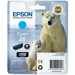 Epson 26-T2612-C13T26124020 Blue Original Cartridge - Epson