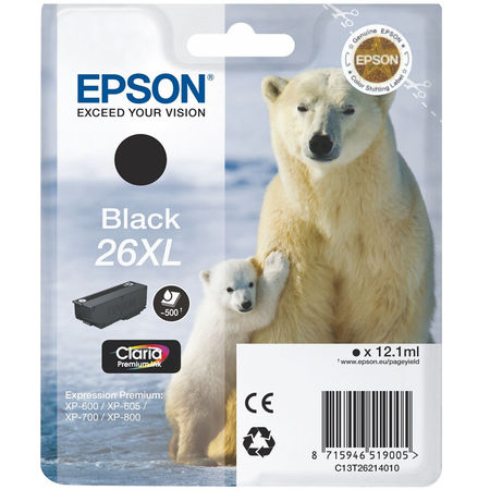 Epson 26XL-T2621-C13T26214020 Black Original Cartridge - 1