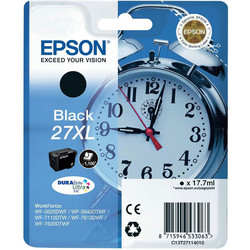 Epson 27XL-T2711-C13T27114020 Black Original Cartridge High Capacity - Epson