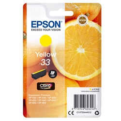 Epson 33-C13T33444022 Yellow Original Cartridge - Epson