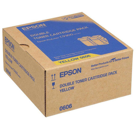 Epson C9300-C13S050606 Sarı Orijinal Toner 2Li Paketi - 1