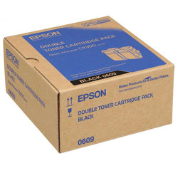 Epson C9300-C13S050609 Black Original Toner 2Li Pack - Epson