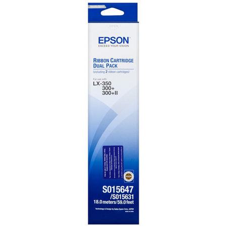 Epson LX-350/C13S015647 Original Ribbon 2 Pack - 1