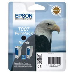 Epson T007-C13T00740220 Black Original Cartridge 2Li Pack - 1