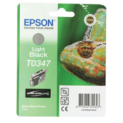 Epson T0347-C13T03474020 Light Black Original Cartridge - Epson