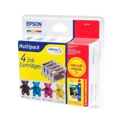 Epson T044140BA 4' lü Kartuş Seti + 20 Adet Fotoğraf Kağıdı - Epson