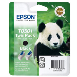 Epson T0501-C13T05014220 Black Original Cartridge 2Li Pack - Epson