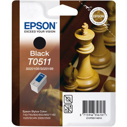 Epson T0511-C13T05114020 Black Original Cartridge - Epson