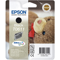 Epson T0611-C13T06114020 Black Original Cartridge - Epson