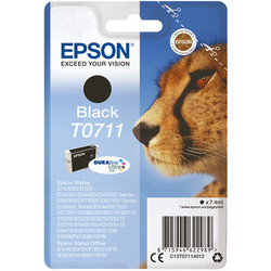 Epson T0711-C13T07114021 Black Original Cartridge - Epson