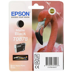 Epson T0878-C13T08784020 Matte Black Original Cartridge - Epson