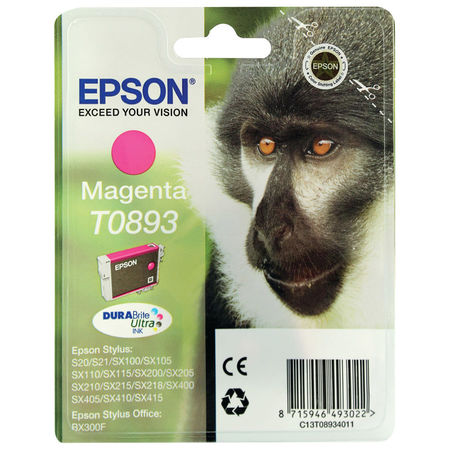 Epson T0893-C13T08934020 Red Original Cartridge - 1