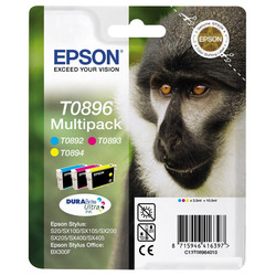 Epson T0896-C13T08964020 Color Original Cartridge Advantage Pack - Epson