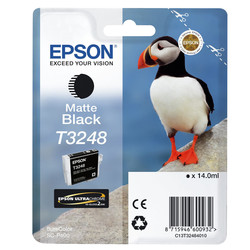 Epson T3248-C13T32484010 Matte Black Original Cartridge - Epson