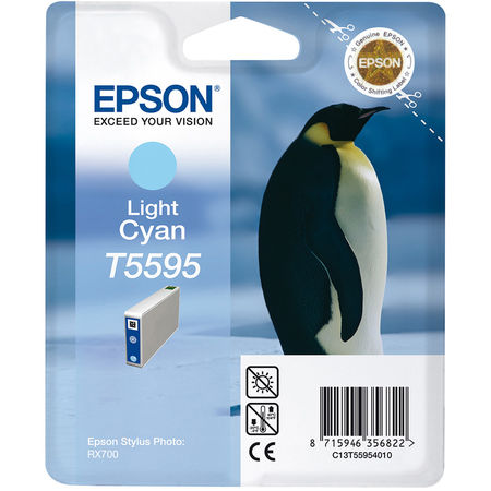 Epson T5595-C13T55954020 Açık Mavi Orijinal Kartuş - 1