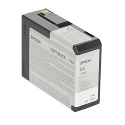 Epson T5807-C13T580700 Light Black Original Cartridge - Epson