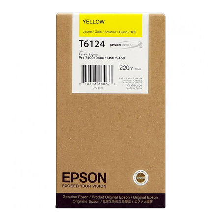 Epson T6124-C13T612400 Sarı Orijinal Kartuş - 1