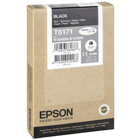 Epson T6171-C13T617100 Black Original Cartridge High Capacity - 1