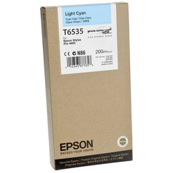 Epson T6535-C13T653500 Light Blue Original Cartridge - Epson