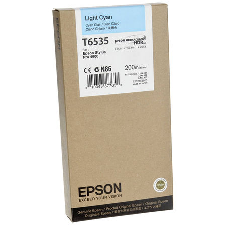 Epson T6535-C13T653500 Light Blue Original Cartridge - 1