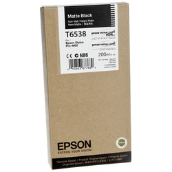 Epson T6538-C13T653800 Matte Black Original Cartridge - Epson