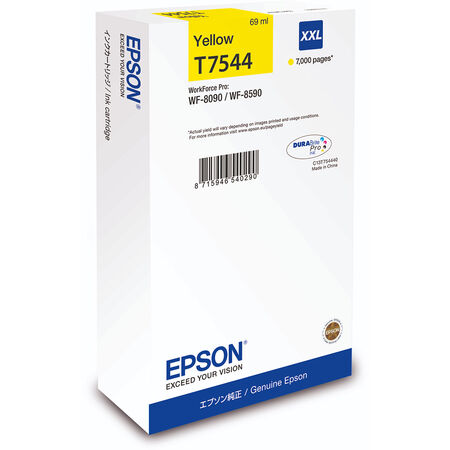 Epson T7544-C13T754440 Yellow Original Cartridge Extra High Capacity - 1