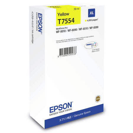 Epson T7554-C13T755440 Yellow Original Cartridge High Capacity - 1