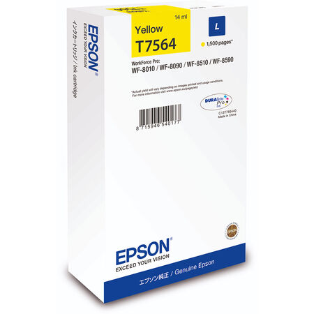 Epson T7564-C13T756440 Yellow Original Cartridge - 1