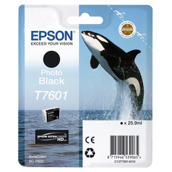 Epson T7601-C13T76014010 Foto Siyah Orijinal Kartuş - 1