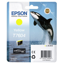 Epson T7604-C13T76044010 Sarı Orijinal Kartuş - Epson