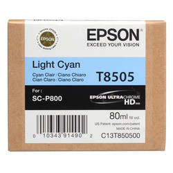 Epson T8505-C13T850500 Light Blue Original Cartridge - Epson