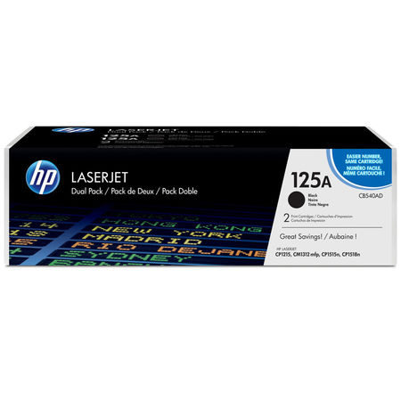 Hp 125A-CB540AD Black Original Toner Two Pack - 1