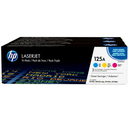 Hp 125A-CF373AM Original Color Toner Economic Pack - 1