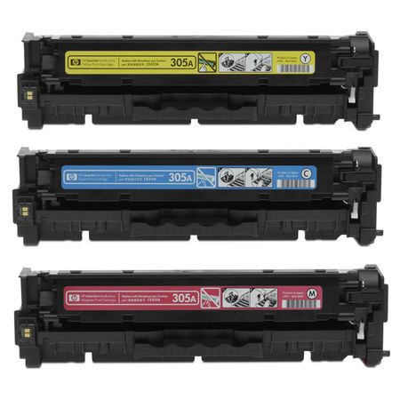 Hp 305A-CF370AM Original Color Toner Economic Package - 2