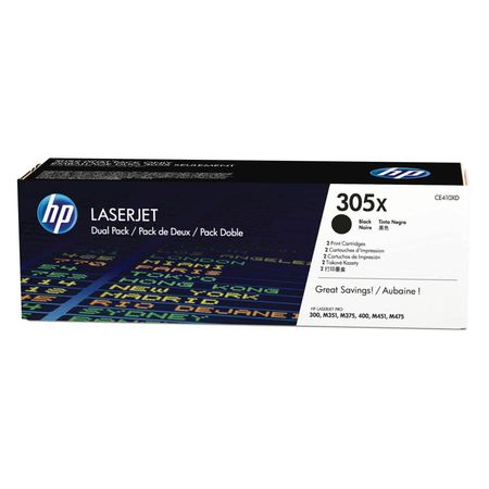 Hp 305X-CE410XD Original Black Toner High Capacity Two Pack - 1