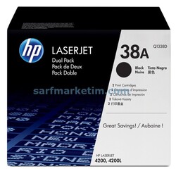 Hp 38A-Q1338D Original Toner Two Pack - Hp